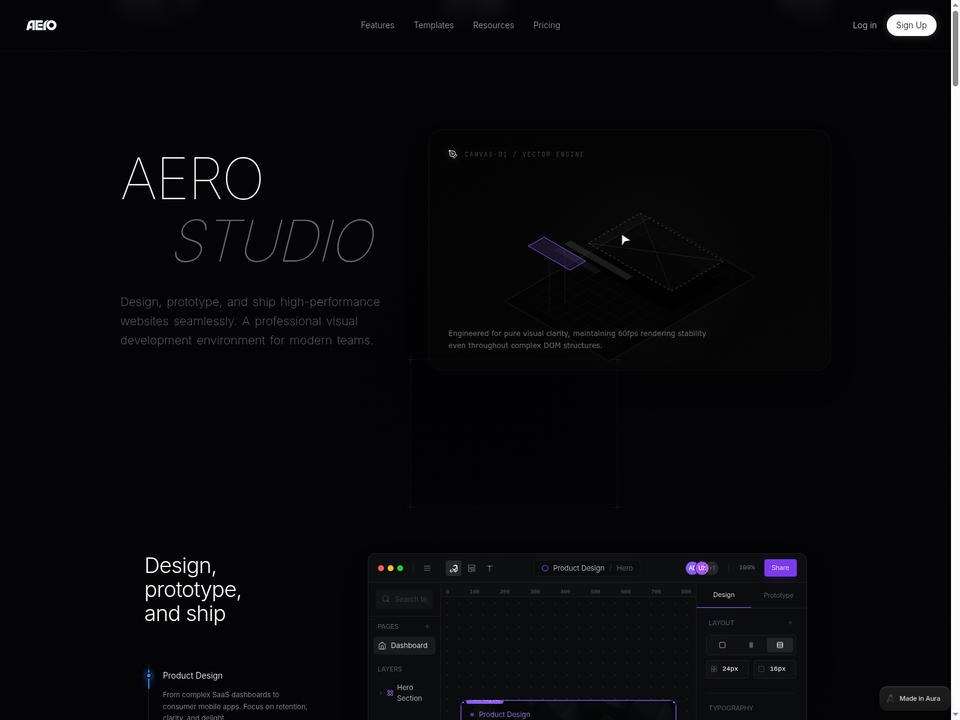 Visual AER — view 1