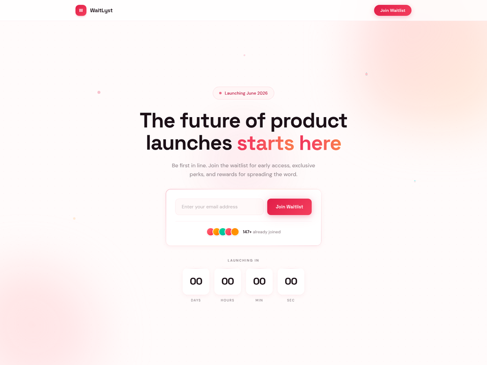 WaitLyst — view 1